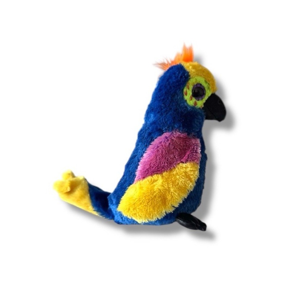 Ty Beanie Boos WYNNIE the Hyacinth Macaw / Parrot Bird (6 Inch) Ty Silk Plush